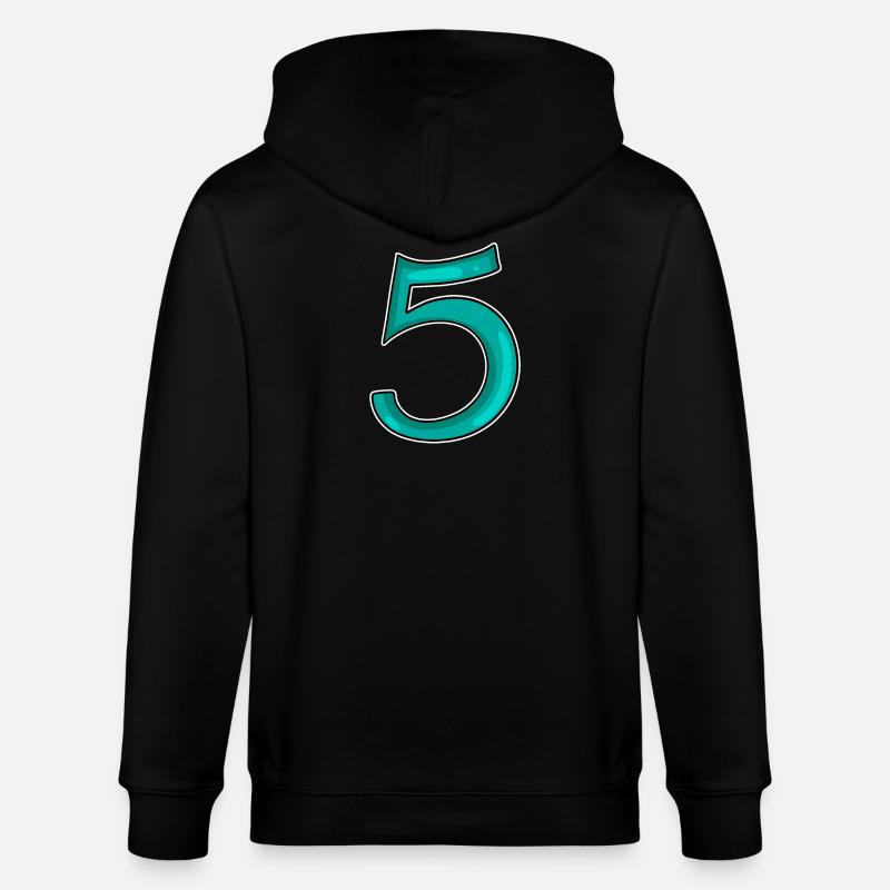5 - Five - Stanley/Stella CULTIVATOR Unisex Organic Hooded Jacket - black
