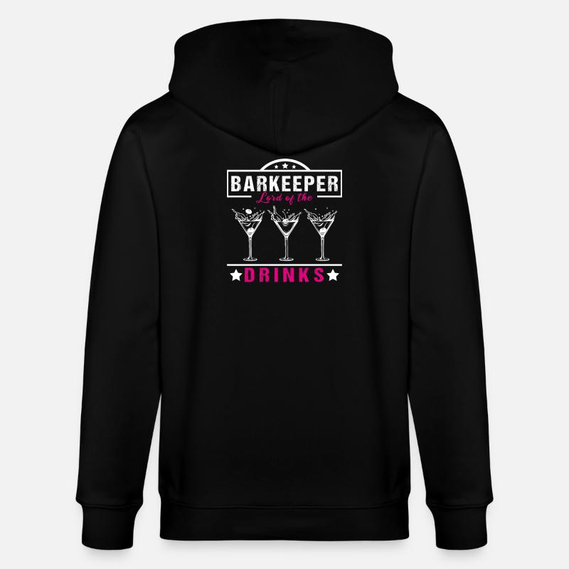 Barkeeper Lord - Stanley/Stella Unisex Bio-Kapuzenjacke CULTIVATOR  - Schwarz