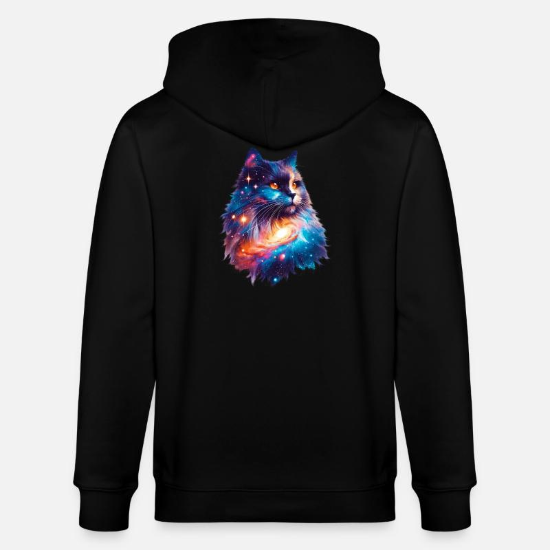 Chat - Veste à capuche bio CULTIVATOR Stanley/Stella Unisexe - noir