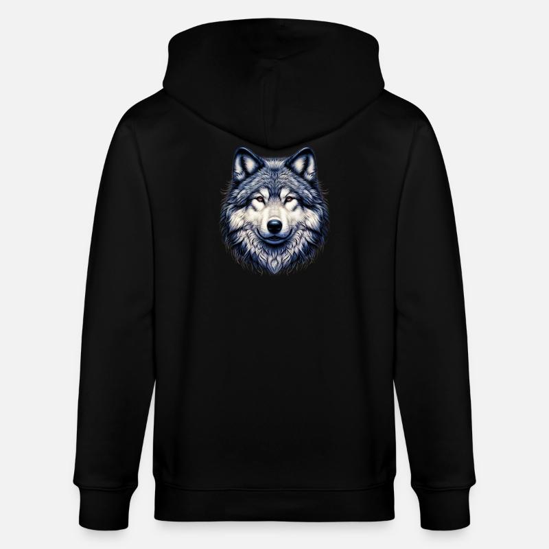 Wolf - Stanley/Stella CULTIVATOR  Unisex Organic Hooded Jacket - black