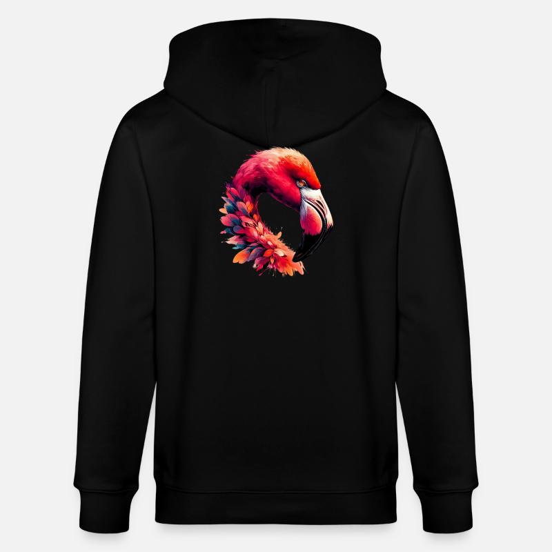 Flamant - Veste à capuche bio CULTIVATOR Stanley/Stella Unisexe - noir