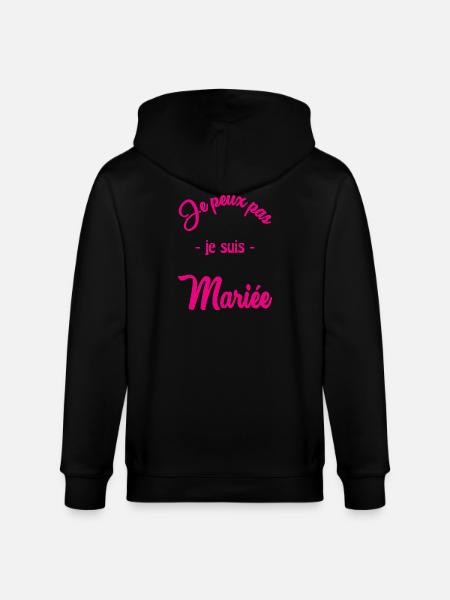 EVJF. MARIEE - Veste à capuche bio CULTIVATOR Stanley/Stella Unisexe - noir