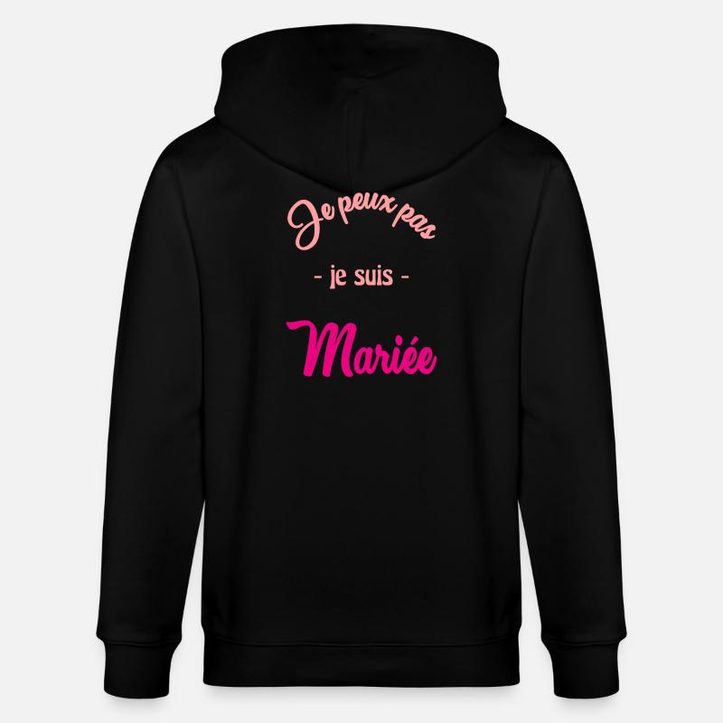 MARIEE. FUTURE MARIEE. EVJF - Veste à capuche bio CULTIVATOR Stanley/Stella Unisexe - noir