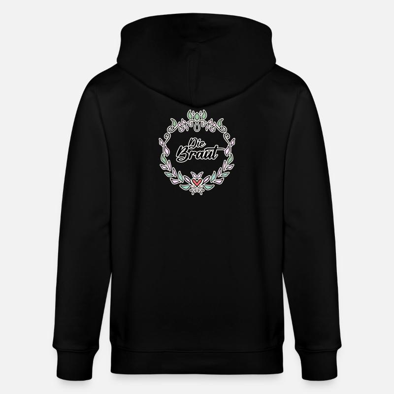 Braut - Stanley/Stella Unisex Bio-Kapuzenjacke CULTIVATOR - Schwarz