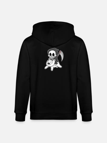 Sensenmann Eisbär Motiv - Stanley/Stella Unisex Bio-Kapuzenjacke CULTIVATOR - Schwarz
