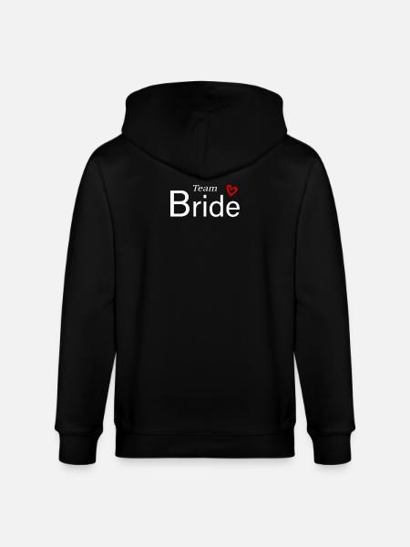 Team Braut Hochzeitsfeier - Stanley/Stella Unisex Bio-Kapuzenjacke CULTIVATOR  - Schwarz