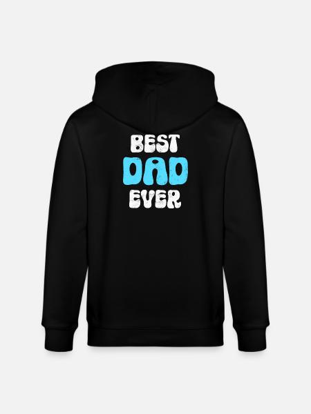 Father Dad - Stanley/Stella CULTIVATOR  Unisex Organic Hooded Jacket - black