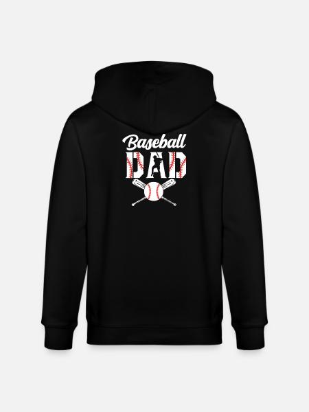 Baseball Dad Emblem Tee - Stanley/Stella CULTIVATOR  Unisex Organic Hooded Jacket - black