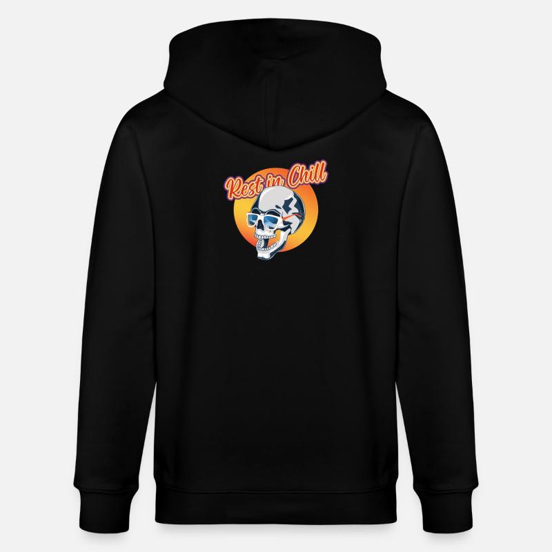 Rest in Chill Skull - Stanley/Stella Unisex Bio-Kapuzenjacke CULTIVATOR - Schwarz