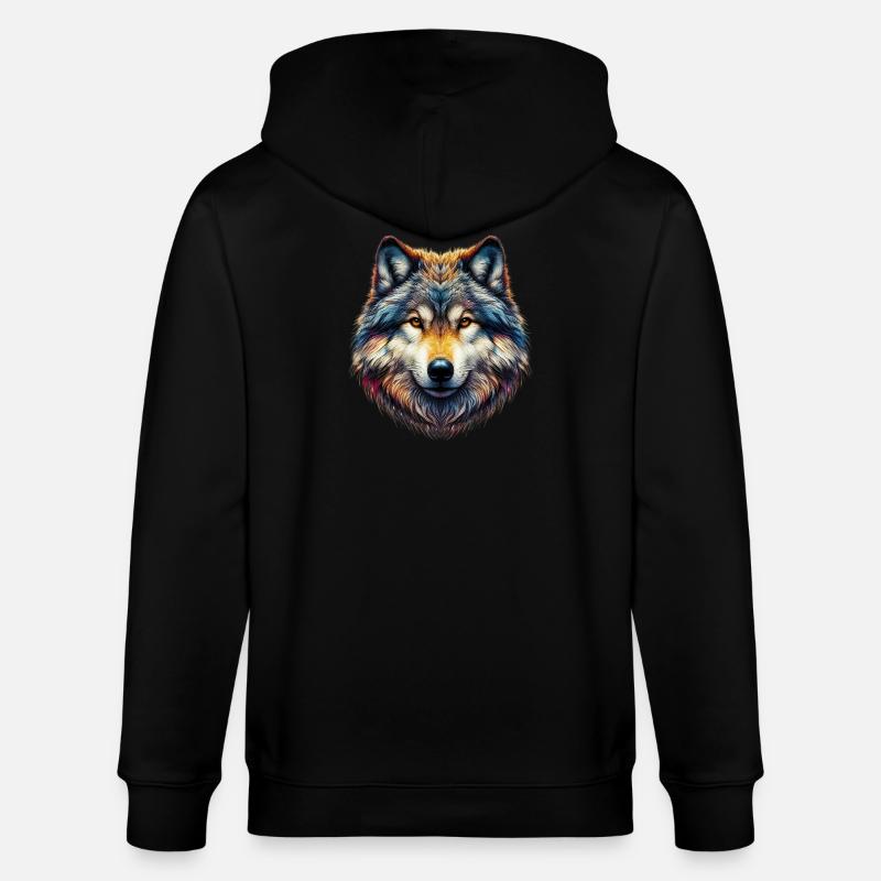 Wolf - Stanley/Stella Unisex Bio-Kapuzenjacke CULTIVATOR  - Schwarz
