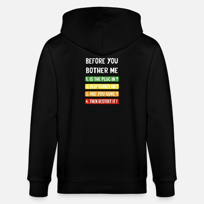 Computer Checklist - Stanley/Stella CULTIVATOR  Unisex Organic Hooded Jacket - black