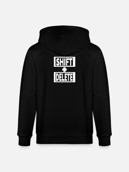 SHIFT+DELETE keyboard lifestyle - Stanley/Stella CULTIVATOR Unisex Organic Hooded Jacket - black
