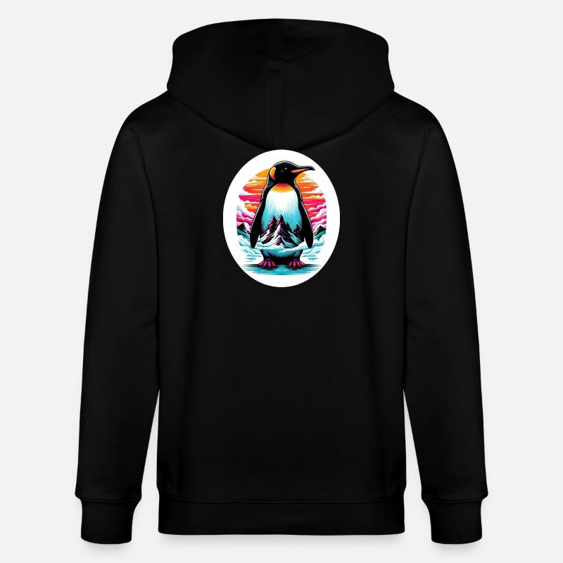 Penguin - Stanley/Stella CULTIVATOR Unisex Organic Hooded Jacket - black