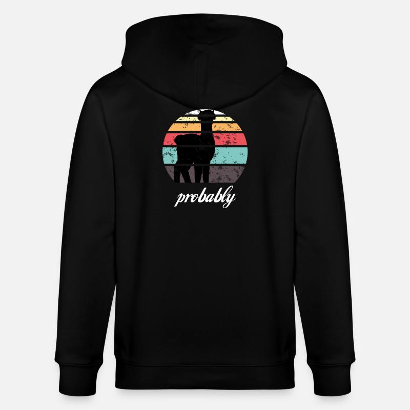 Alpaka - Stanley/Stella Unisex Bio-Kapuzenjacke CULTIVATOR  - Schwarz
