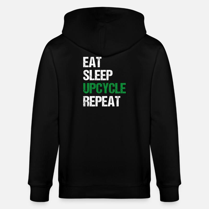 Upcycle Repeat - Stanley/Stella Unisex Bio-Kapuzenjacke CULTIVATOR  - Schwarz