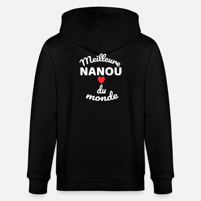 Cœur et Messagerie de Solidarité - Veste à capuche bio CULTIVATOR Stanley/Stella Unisexe - noir