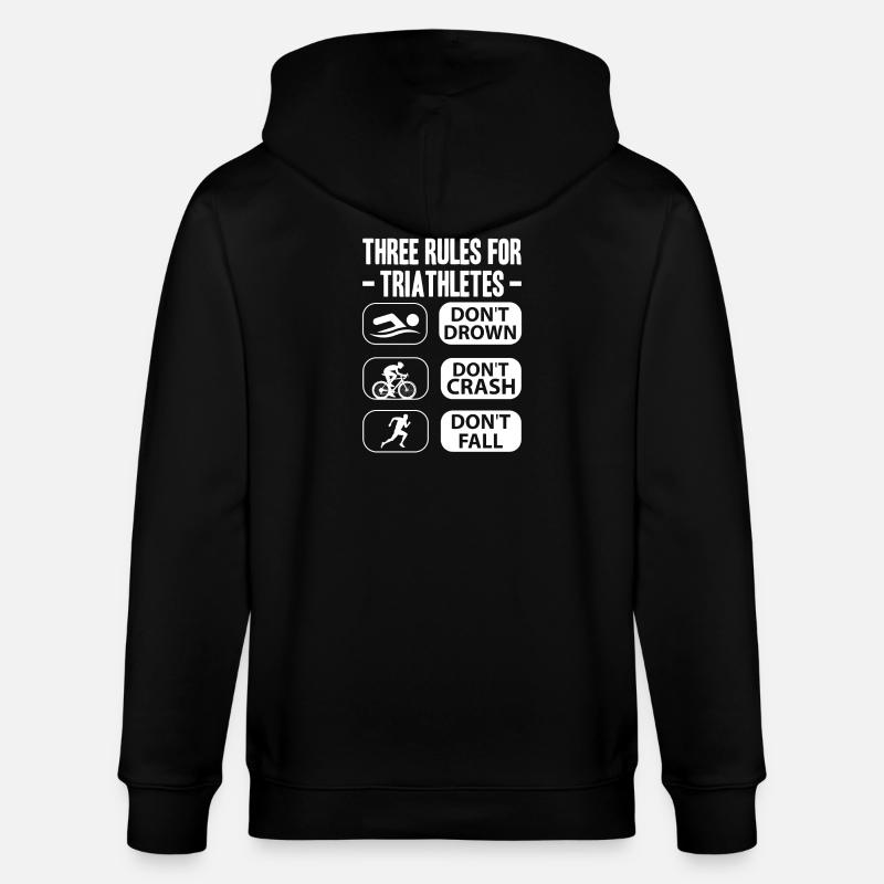 Triathlon-Anzug - Triathlet im Training - Stanley/Stella Unisex Bio-Kapuzenjacke CULTIVATOR - Schwarz