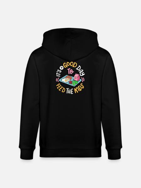 Mitarbeiterin der Cafeteria - Stanley/Stella Unisex Bio-Kapuzenjacke CULTIVATOR - Schwarz