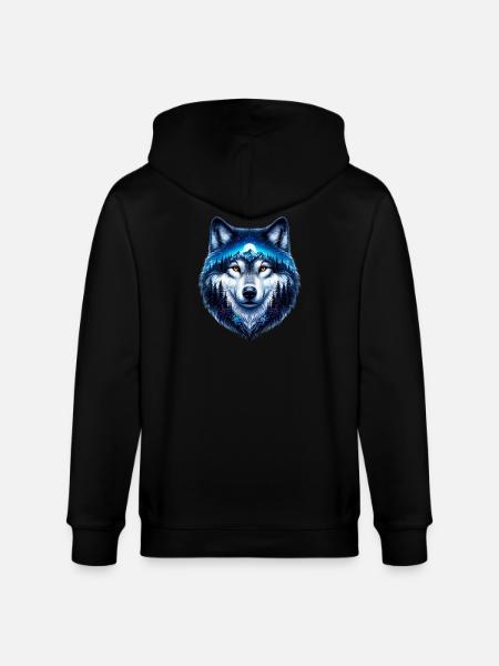 Loup - Veste à capuche bio CULTIVATOR Stanley/Stella Unisexe - noir