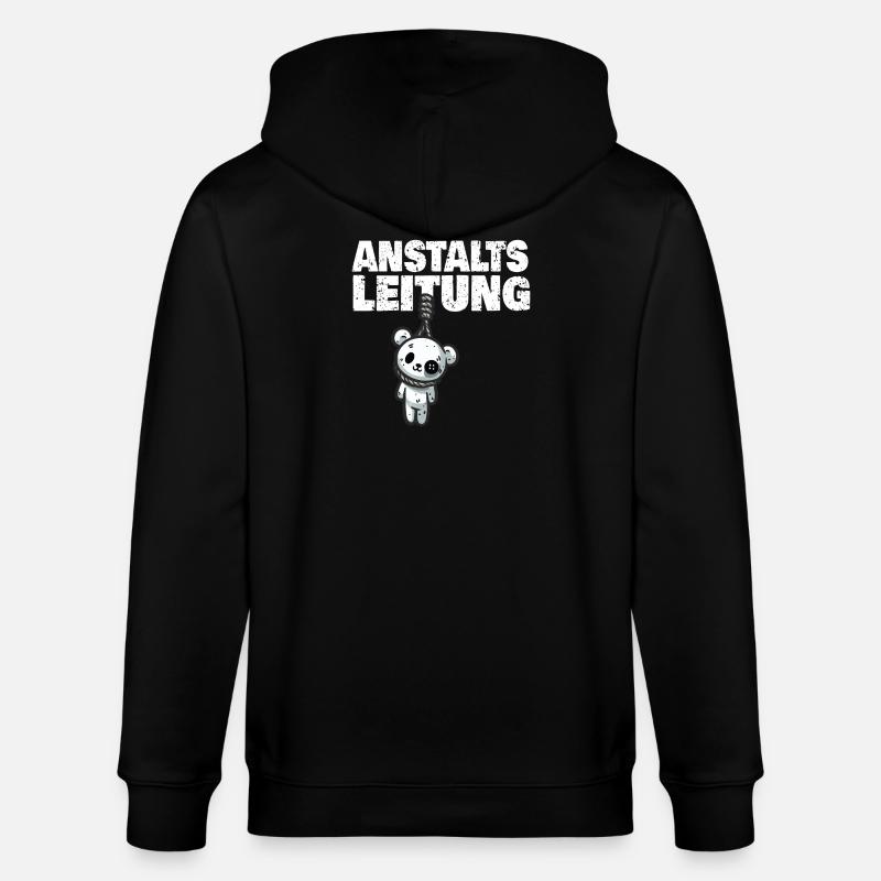 Anstaltsleitung Teddy - Stanley/Stella Unisex Bio-Kapuzenjacke CULTIVATOR  - Schwarz