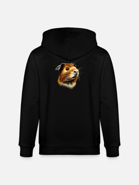 Marsvin-gnagere Capybara Søt gnager - Stanley/Stella CULTIVATOR økologisk unisex hettejakke - svart