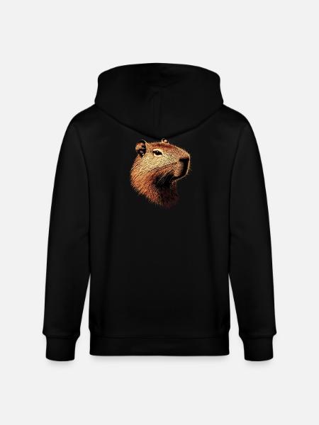Capybara Be Capy Capybara Hauska Capybara - Stanley/Stella CULTIVATOR unisex vetoketjullinen luomuhuppari - musta