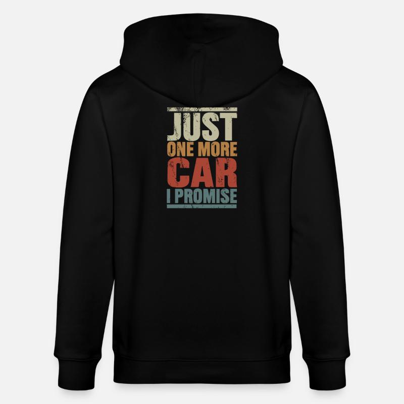 Nur noch ein Auto, versprochen - Stanley/Stella Unisex Bio-Kapuzenjacke CULTIVATOR  - Schwarz