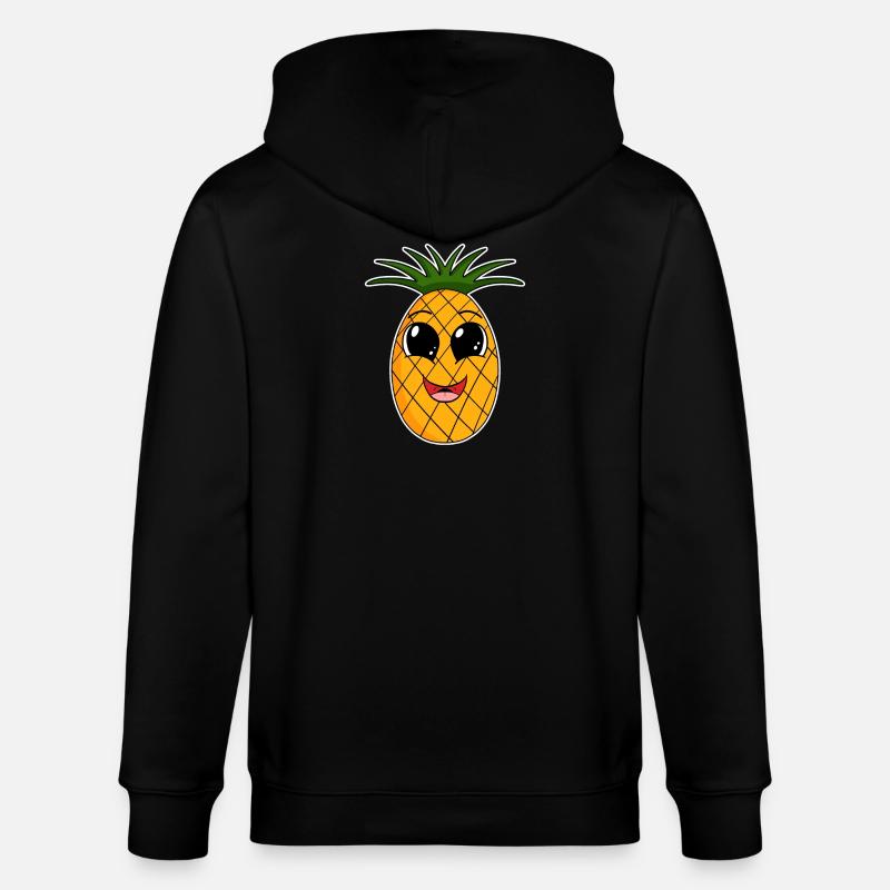 Fruit de l’ananas - Veste à capuche bio CULTIVATOR Stanley/Stella Unisexe - noir