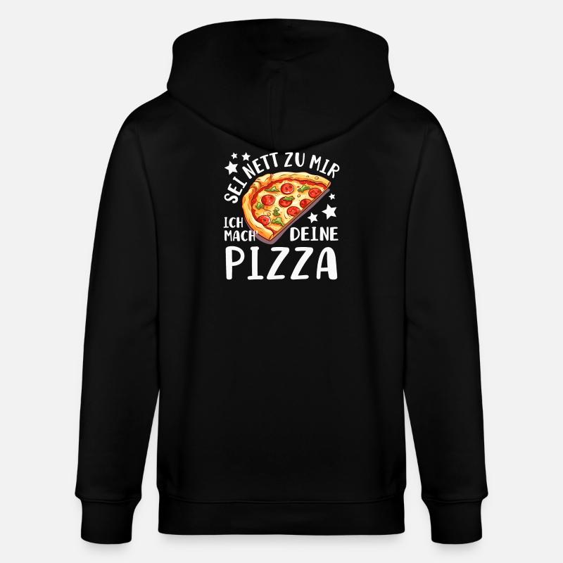 PIzza Bäcker Pizzaiolo - Stanley/Stella Unisex Bio-Kapuzenjacke CULTIVATOR  - Schwarz