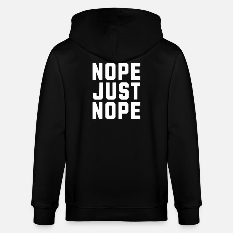 Non, juste non - Veste à capuche bio CULTIVATOR Stanley/Stella Unisexe - noir