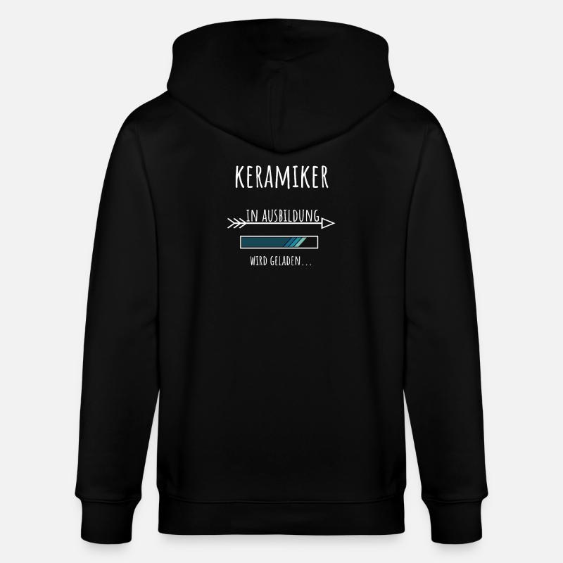 Keramiker Ausbildung Beruf Geschenk - Stanley/Stella Unisex Bio-Kapuzenjacke CULTIVATOR - Schwarz