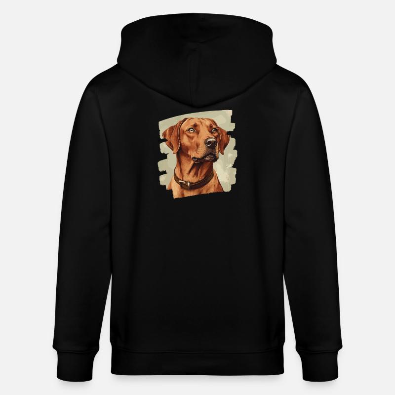 Rhodésian Ridgeback - Veste à capuche bio CULTIVATOR Stanley/Stella Unisexe - noir