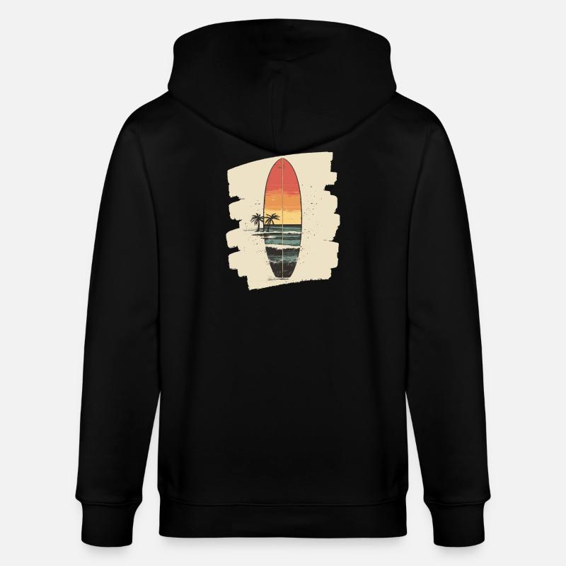 Planche de surf - Veste à capuche bio CULTIVATOR Stanley/Stella Unisexe - noir