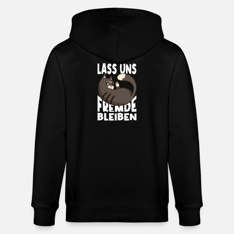 Lass Uns Fremde Bleiben - Stanley/Stella Unisex Bio-Kapuzenjacke CULTIVATOR  - Schwarz