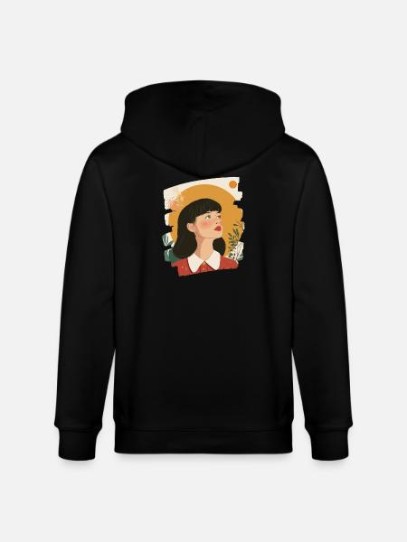 Relax Meditation Selfcare Me-Time - Stanley/Stella CULTIVATOR Unisex Organic Hooded Jacket - black