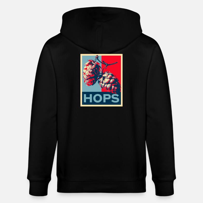 Hops - Stanley/Stella Unisex Bio-Kapuzenjacke CULTIVATOR - Schwarz