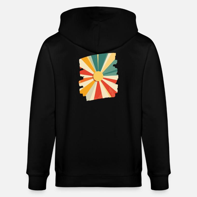 Soleil d’été Coucher de soleil - Veste à capuche bio CULTIVATOR Stanley/Stella Unisexe - noir