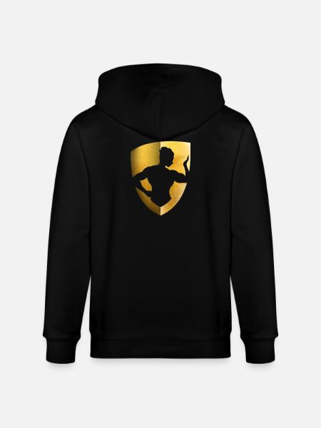 LOGO FRAU FITNESS - Stanley/Stella Unisex Bio-Kapuzenjacke CULTIVATOR - Schwarz