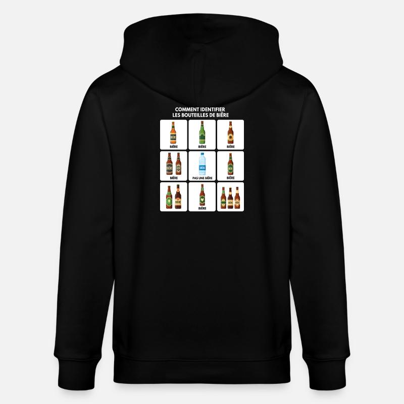 Guide d’identification de la bière - Veste à capuche bio CULTIVATOR Stanley/Stella Unisexe - noir