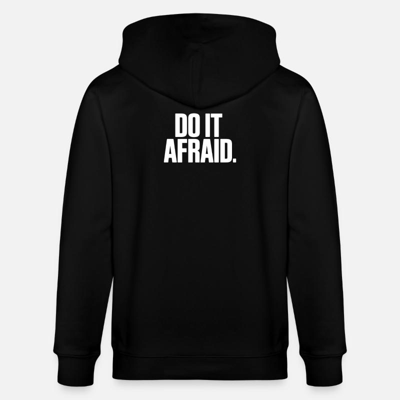 Fais-le Peur Courage Développement Motivation - Veste à capuche bio CULTIVATOR Stanley/Stella Unisexe - noir