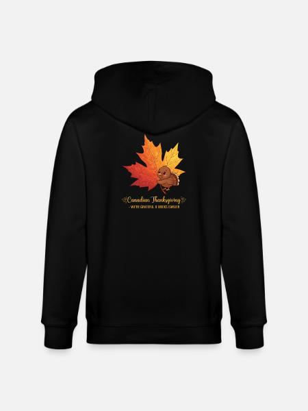 Grateful Canadian - Stanley/Stella CULTIVATOR  Unisex Organic Hooded Jacket - black