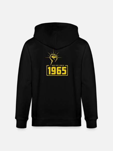 Retro Revolution 1965 T-Shirt Design - Stanley/Stella CULTIVATOR Unisex Organic Hooded Jacket - black