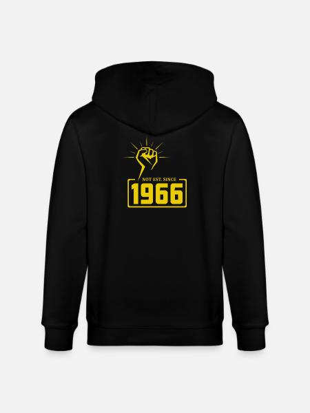 Retro Revolution 1966 T-Shirt Design - Stanley/Stella CULTIVATOR Unisex Organic Hooded Jacket - black