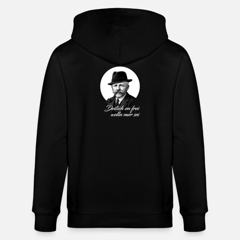 Anton Guenther Deitsch on frei - Stanley/Stella Unisex Bio-Kapuzenjacke CULTIVATOR - Schwarz