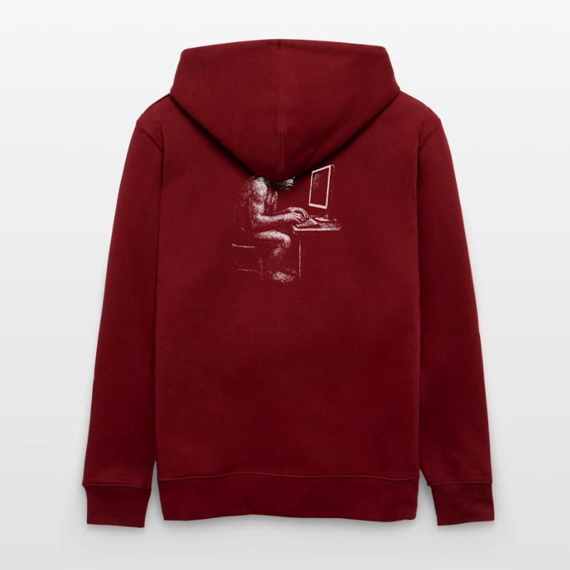 Digital Coder Homo Erectus gift Stanley/Stella CULTIVATOR  Unisex Organic Hooded Jacket