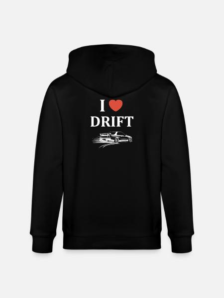 Design Drift Racing Car Passion - Stanley/Stella CULTIVATOR  Unisex Organic Hooded Jacket - black