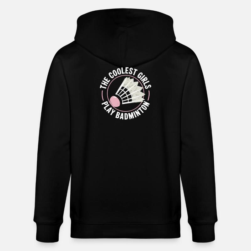 Conception de filles de badminton - Veste à capuche bio CULTIVATOR Stanley/Stella Unisexe - noir