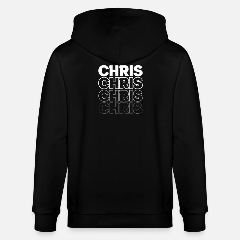 Conception à double lettrage Chris - Veste à capuche bio CULTIVATOR Stanley/Stella Unisexe - noir