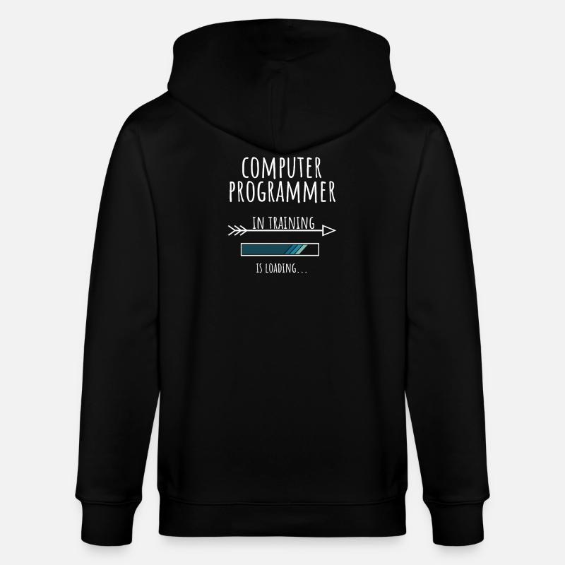 Gift Profession Training Computer Programmer - Stanley/Stella CULTIVATOR Unisex Organic Hooded Jacket - black