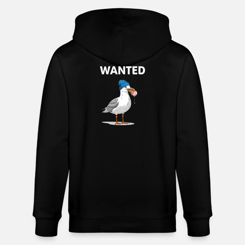 Gesucht Möwe Eiscreme Abenteuer - Veste à capuche bio CULTIVATOR Stanley/Stella Unisexe - noir